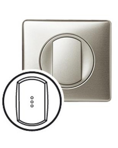 Лицевая панель для выключателя с индикацией титан Celiane Legrand 068303 в Москве Аксессуары для кабель-канала Pintop.ru