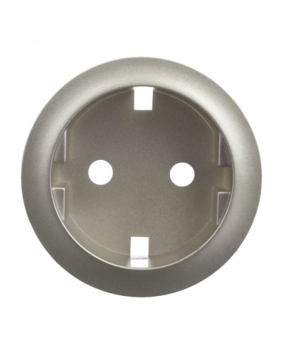 Лицевая панель для розетки 2К+З немецкий стандарт титан Celiane Legrand 068431 в Москве Аксессуары для кабель-канала Pintop.ru