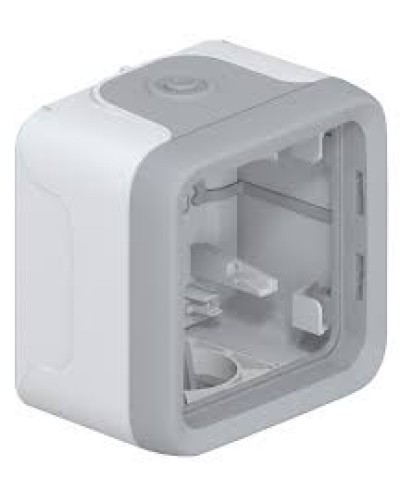 Коробка для накладного монтажа с мембранными сальниками серый 1 пост Plexo Legrand 069651 в Москве Распределительные коробки Pintop.ru