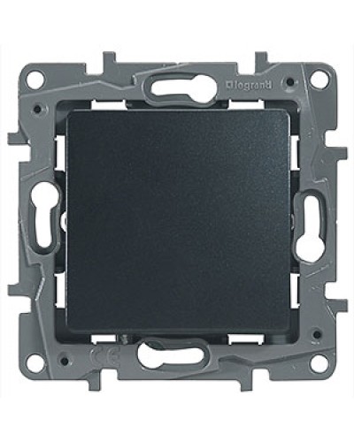 Выключатель без фиксации с Н.О./Н.З. контактом 6 A 250 В антрацит Etika Plus Legrand 672614 в Москве Аксессуары для кабель-канала Pintop.ru