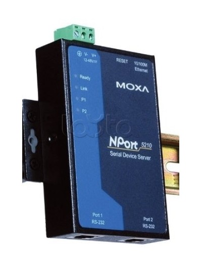 Сервер 2-портовый RS-232 в Ethernet Moxa NPort 5210 в Москве Дополнительное оборудование для ОПС Pintop.ru