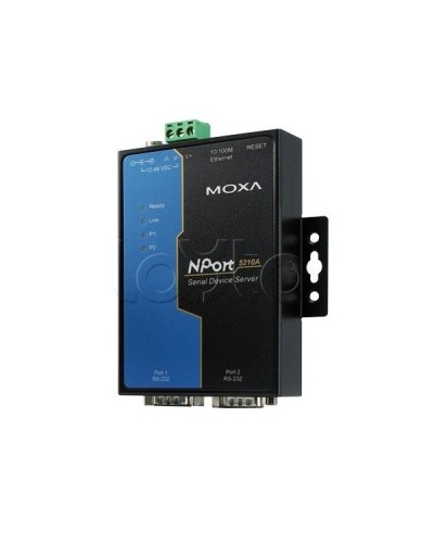 Сервер 2-портовый RS-232 в Ethernet Moxa NPort 5210A-T в Москве Дополнительное оборудование для ОПС Pintop.ru
