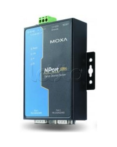 Сервер 2-портовый RS-232/422/485 в Ethernet Moxa NPort 5250A-T в Москве Дополнительное оборудование для ОПС Pintop.ru