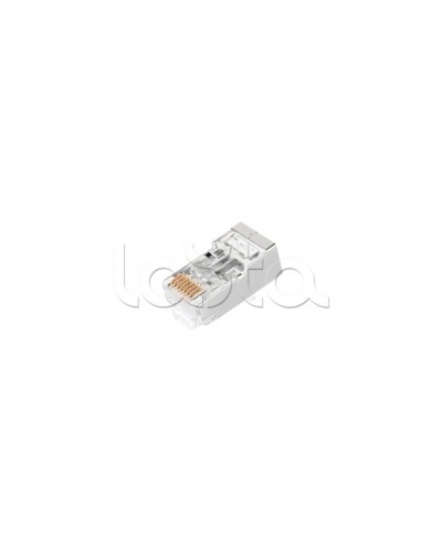 Коннектор NIKOMAX RJ45/8P8C под витую пару, Кат.5е (Класс D), уп-ка 100шт. (NMC-RJ88RZ50SD1-PT-100) в Москве Коннекторы и разъемы Pintop.ru