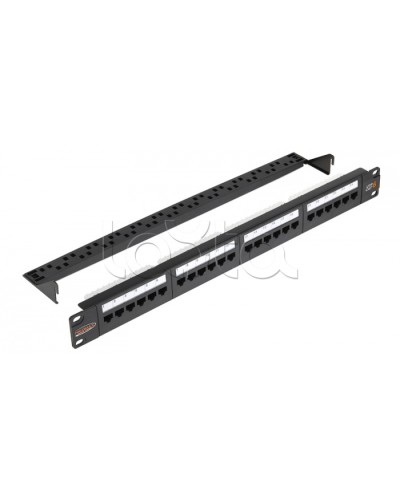Патч-панель 1U 24 порта RJ45 NIKOMAX (NMC-RP24UE2-1U-BK) в Москве Патч панель Pintop.ru