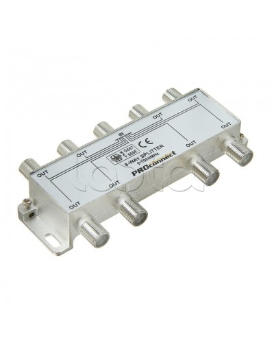 Сплиттер антенный ТВ х 8 под F разъём 5-1000 МГц PROCONNECT 05-6025 в Москве Дополнительное оборудование для сетей Pintop.ru
