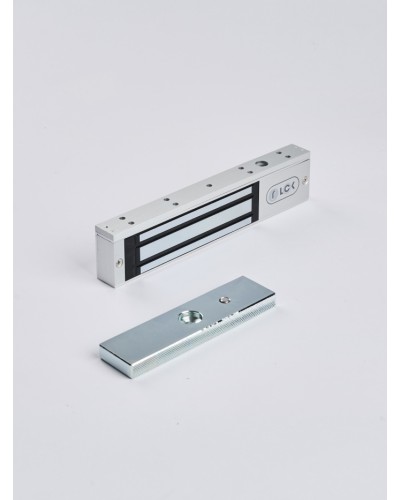 R-Lock RL-EM180-L0S - Электромагнитный замкок, 180кг, DC12/24B, цвет серебристый сатинированный алюминий RAL 7047 в Москве Электромагнитные замки Pintop.ru