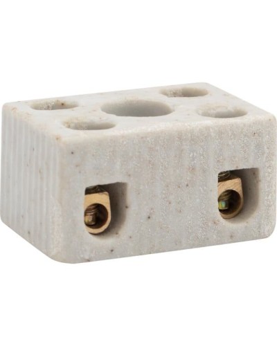 Клемма керамическая винтовая КВ 4 мм² 2 пары контактов с крепежным отверстием (100 шт./уп.) REXANT (07-6221) в Москве Монтажные материалы Pintop.ru