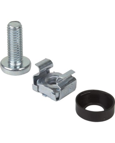 Комплект крепежа винт+шайба+гайка M6x16 REXANT (04-2686) в Москве Аксессуары для стоек и шкафов Pintop.ru