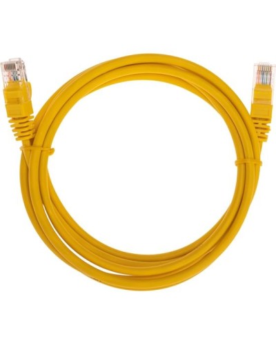 Патч-корд U/UTP, CAT 5e, RJ45-RJ45, 26AWG, LSZH, желтый, 2м REXANT 02-0105-2 в Москве Патчкорды (медные) Pintop.ru