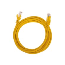 Патч-корд U/UTP, CAT 5e, RJ45-RJ45, 26AWG, LSZH, желтый, 3м REXANT 02-0105-3