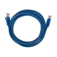 Патч-корд U/UTP, CAT 5e, RJ45-RJ45, 26AWG, LSZH, синий, 3м REXANT 02-0104-3