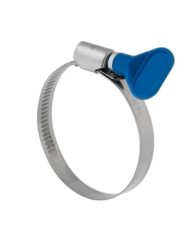 Хомут червячный 32-50/9-0,7мм, с ключом, нержавеющая сталь W2, (50 шт/уп) REXANT 07-0732-1 в Москве Стяжки-хомуты Pintop.ru