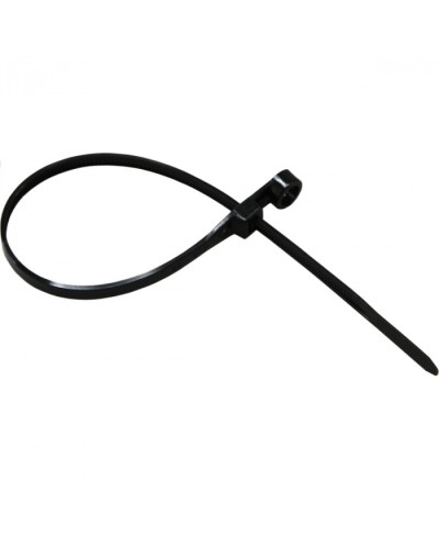 Хомут-стяжка нейлоновый под винт 4.8х200 мм чёрный (100шт/уп) REXANT 07-0205 в Москве Стяжки-хомуты Pintop.ru