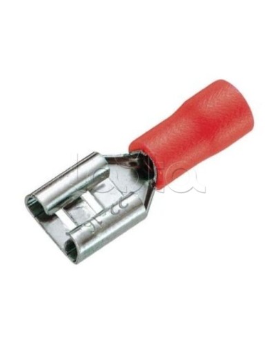 Клемма плоская изолированная 0.5-1.5 мм² (КПИ гнездо - 5.6мм) (100шт/уп) REXANT 08-0412 в Москве Клеммные колодки Pintop.ru