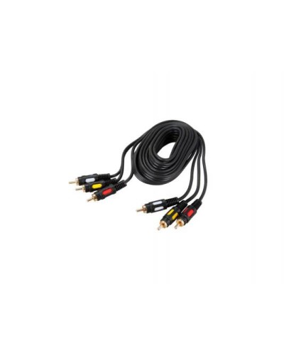 Шнур 3 RCA Plug - 3 RCA Plug 1.5 м GOLD (10шт/уп) REXANT 17-0212 в Москве Патч-корды и пигтейлы Pintop.ru