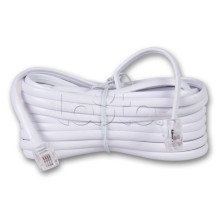 Удлинитель телефонный 7 м белый (10шт/уп) REXANT 18-3071