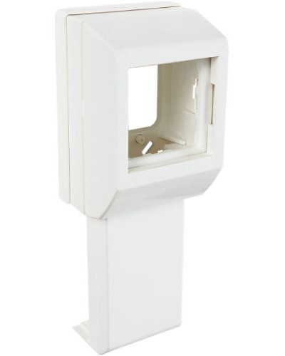 Суппорт с рамкой на 1 пост (45х45) вдоль профиля универсальный SPL 020007S в Москве Аксессуары для кабель-канала Pintop.ru