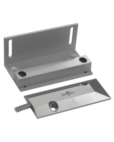 Магнитоконтактный датчик, НЗ, серебряный, накладной для металлических дверей, металлорукав, зазор 60 мм Smartec ST-DM141NC-SL в Москве Извещатели охранные Pintop.ru