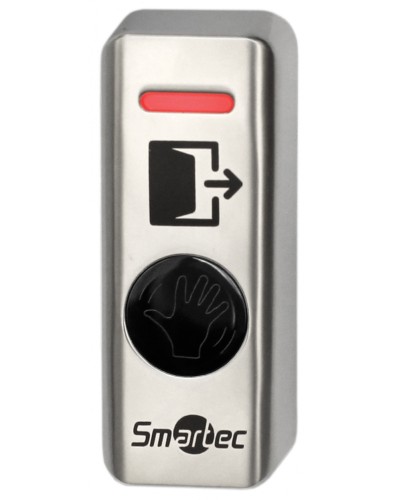 Кнопка ИК-бесконтактная металлическая накладная Smartec ST-EX341LW в Москве Кнопки выхода Pintop.ru