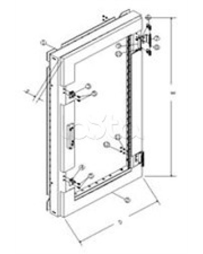 Дверь передняя плексигласовая TOA PGD-22 в Москве Системы оповещения и трансляции TOA Pintop.ru