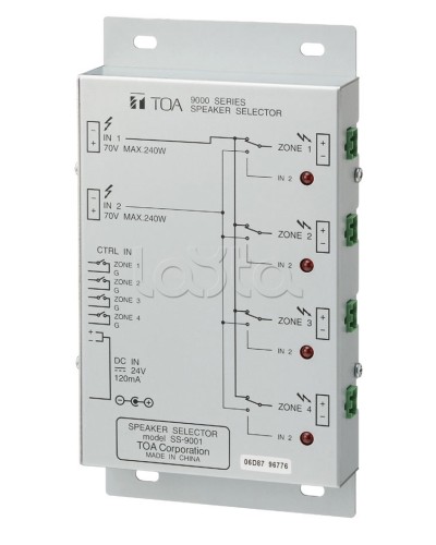 Селектор внешний TOA SS-9001 в Москве Системы оповещения и трансляции TOA Pintop.ru