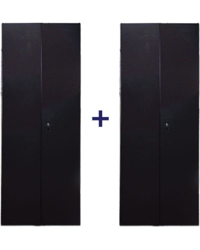 Комплект дверей 47U, 600 мм, черный, передняя - распашная металл, задняя - распашная металлTWT TWT-CBB-DR47-6x-S-M1 в Москве Аксессуары для стоек и шкафов Pintop.ru