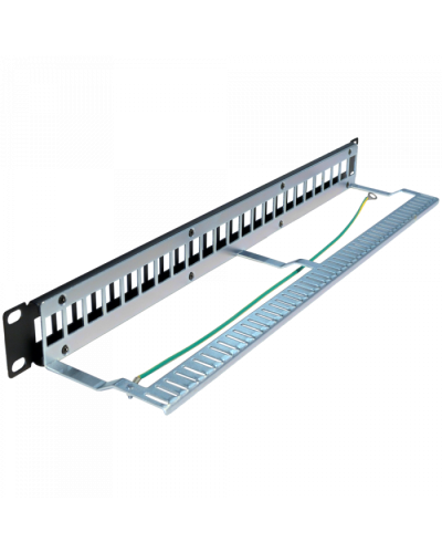 Патч-панель наборная, 24 порта, STP, 1U TWT (TWT-PP24OK-STP) в Москве Патч панель Pintop.ru
