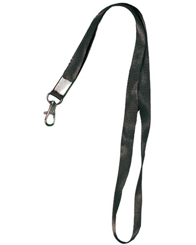 Лента шёлковая с металлическим карабином-защёлкой Tantos TS-STR (black) в Москве Дополнительное оборудование для СКУД Pintop.ru