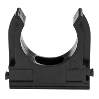 Держатель Экопласт (клипса) для труб D50мм (черный)