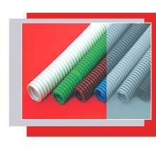 Труба гофрированнаяПНДлегкая диам 20 мм, с зондом, без галогена Экопласт 20120HF