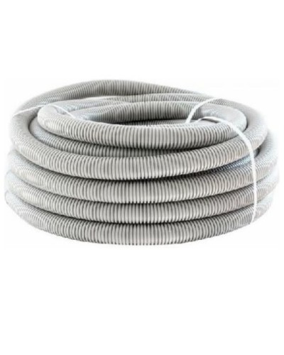 Труба гофр. ПНД HF 50 мм с зондом лёгкая серый (15 м) ОКЛ Экопласт 20150HF в Москве Труба гофрированная Pintop.ru