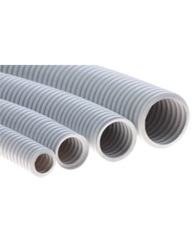 Труба ПНД гофрир. тяжелая, цвет чёрный, диам 16мм Экопласт 21016 в Москве Труба гофрированная Pintop.ru