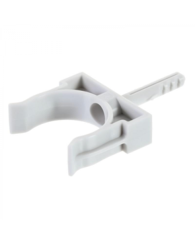 Держатель с дюбелем без шурупа D32мм (черный) Экопласт (41432BL) в Москве Аксессуары для кабель-канала Pintop.ru