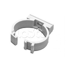 Держатель с защелкой для гофрированной или жесткой гладкой трубы D16 мм, цвет чёрный Экопласт 41616BL