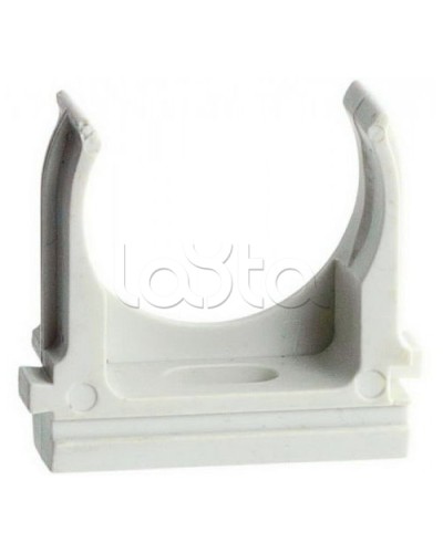 Держатель (клипса) для гофрированной или жесткой гладкой трубы D16 мм Экопласт 41716 в Москве Держатели, клипсы, скобы Pintop.ru