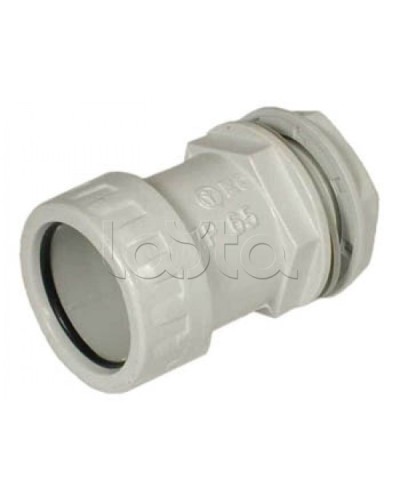 Муфта «труба-коробка» D25 мм Экопласт 42725 в Москве Аксессуары для труб (ОКЛ) Экопласт Pintop.ru