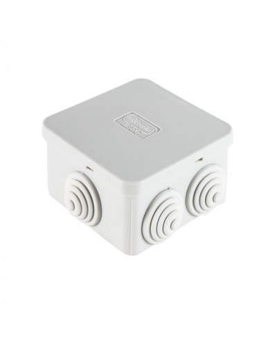 Коробка огн. E110, о/п 85х85х50мм,без галогена, 12 вых., IP55, 12P, серый Экопласт (43071HF) в Москве Распределительные коробки Pintop.ru