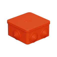 Коробка огн. E110, о/п 85х85х50мм,без галогена, 12 вых., IP55, 3P, оранж. Экопласт (43101HF)