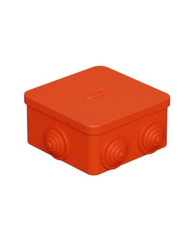 Коробка огн. E110, о/п 85х85х50мм,без галогена, 12 вых., IP55, 8P, оранж. Экопласт (43141HF) в Москве Распределительные коробки Pintop.ru