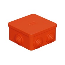 Коробка огн. E110, о/п 85х85х50мм,без галогена, 12 вых., IP55, 6P, оранж. Экопласт (43231HF)