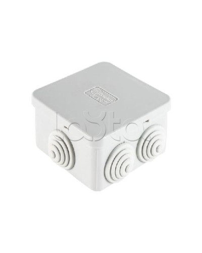 Коробка распределительная о/п 70х70х40, 6 вых, без галогена Экопласт 44056HF в Москве Распределительные коробки Pintop.ru