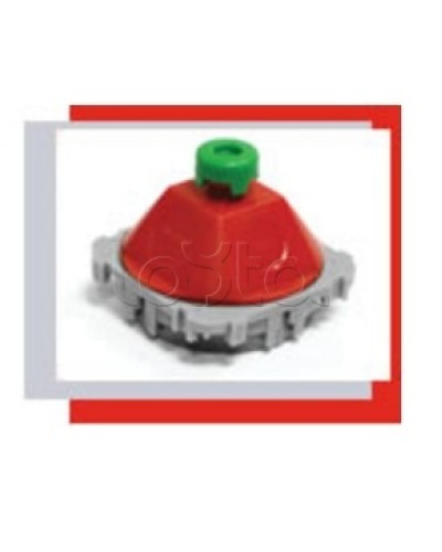 Купол 45 гр. для потолочной коробки под заливки в бетон (красный) Экопласт 44606 в Москве Аксессуары для лотков Pintop.ru