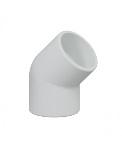 Поворот 45гр., дляаспирационной системы D25мм, АБС, цвет белый (10шт) Экопласт (49225-10W) в Москве Пожарные извещатели Pintop.ru