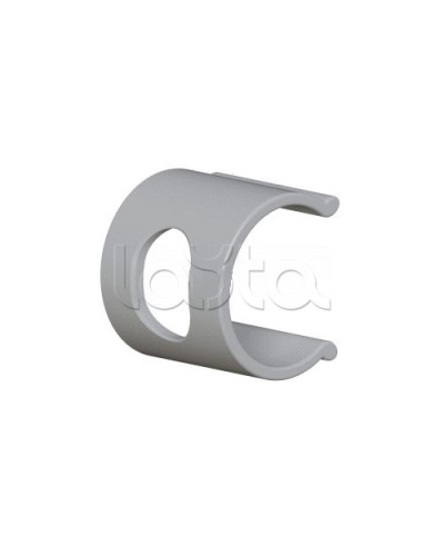 Клипса для крепления наклеек с калиброванными отверстиями D25 (50шт.), цвет серый Экопласт (49626-50GR) в Москве Держатели, клипсы, скобы Pintop.ru