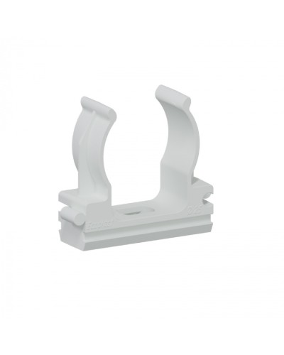 Клипса для аспирационной системы D25мм, АБС, цвет белый Экопласт (49725-50W) в Москве Пожарные извещатели Pintop.ru
