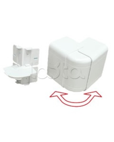 Угол внешний изменяемый 100х55 с задней стенкой и разделителем для кабель-канала серии ARC-LAN Экопласт 576211 в Москве Аксессуары для кабель-канала Pintop.ru