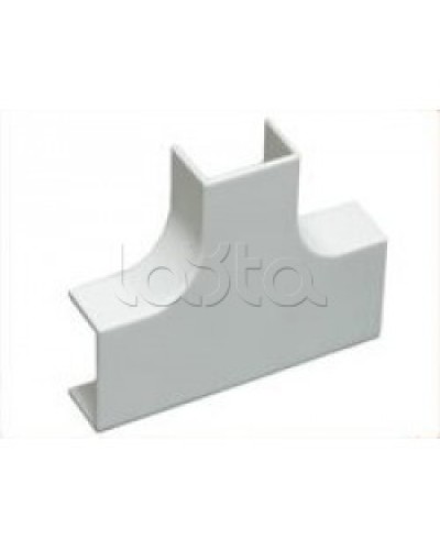 Угол Т-образный плавный стандарт TIA 40x25 мм Экопласт 72408R в Москве Аксессуары для кабель-канала Pintop.ru