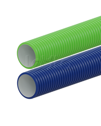 Вентиляционная труба гибкая двустенная для воздуховода (ПНД), антистатическая и антибактериальная D110мм, цвет красный (1шт=50м) Экопласт (803110RD) в Москве Труба гофрированная Pintop.ru