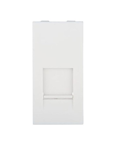 Накладка для розетки телефонной, компьютерной RJ, 45х22,5 мм (белый) LK45 Экопласт (853104) в Москве Аксессуары для кабель-канала Pintop.ru